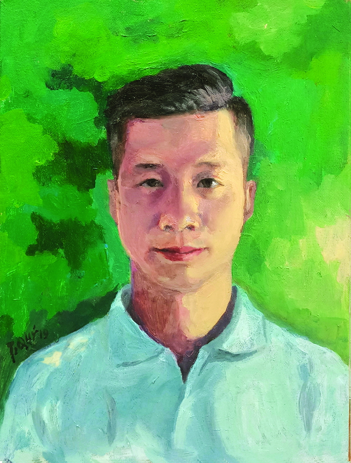Chân dung tự họa của nhà văn  Nguyễn Trương Quý
