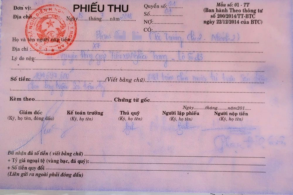 Hàng chục cá nhân, dòng họ đã nộp gần 7,5 đồng để nhận đất nghĩa trang