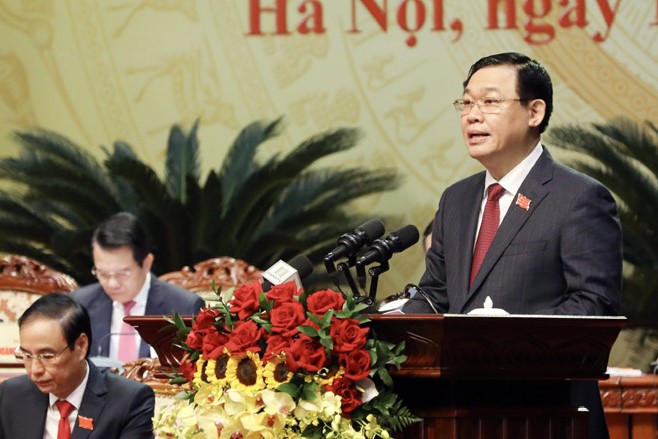 Ông Vương Đình Huệ - Bí thư Thành ủy Hà Nội nhiệm kỳ 2020-2025.