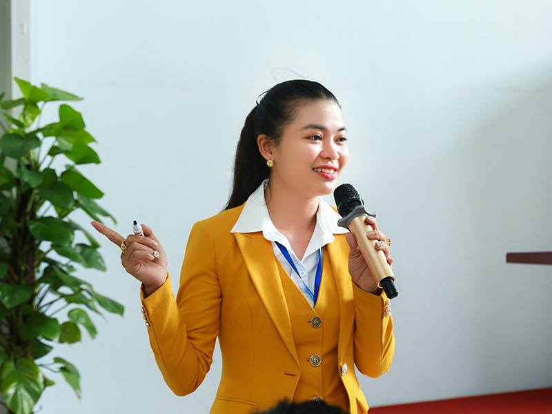 Huỳnh Thị Ngọc Như trước lúc bị bắt