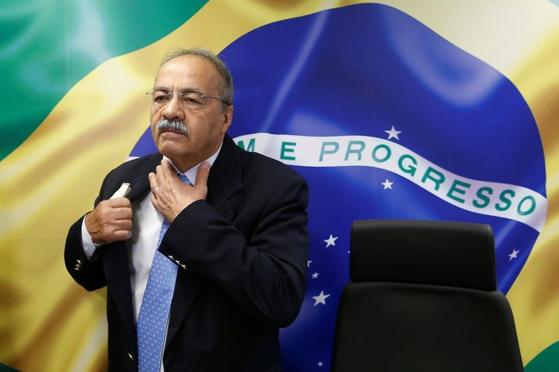 Thượng nghị sĩ Chico Rodrigues trong một cuộc tranh luận tại Thượng viện Brazil - Ảnh: Reuters