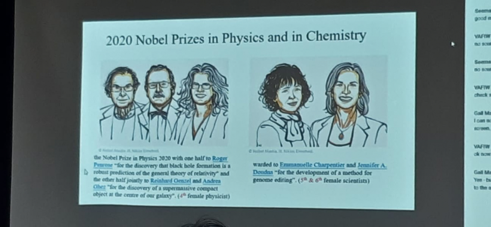 Niềm an ủi của năm 2020: Có đến 3/5 nhà khoa học được giải Nobel về Toán và Lý là phụ nữ.  
