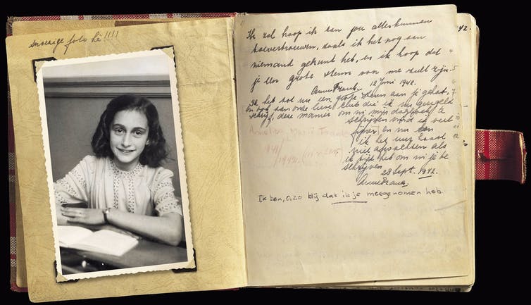 Nhật ký Anne Frank đã thu hút hàng triệu độc giả toàn cầu. (Ảnh: Wikimedia)