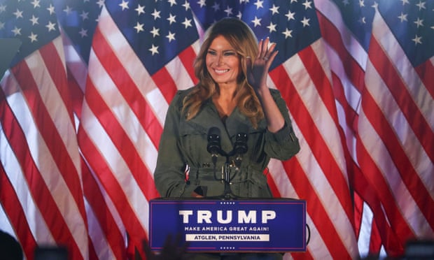 Đệ nhất phu nhân Melania Trump tại một sự kiện tranh cử ở Atglen, Pennsylvania