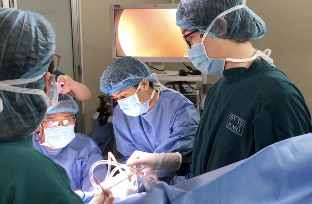 Ca phẫu thuật tái tạo âm đạo cho cô gái 26 tuổi, quê Tây Ninh tại Bệnh viện Từ Dũ vào tháng 5/2019 - Ảnh: Bệnh viện cung cấp