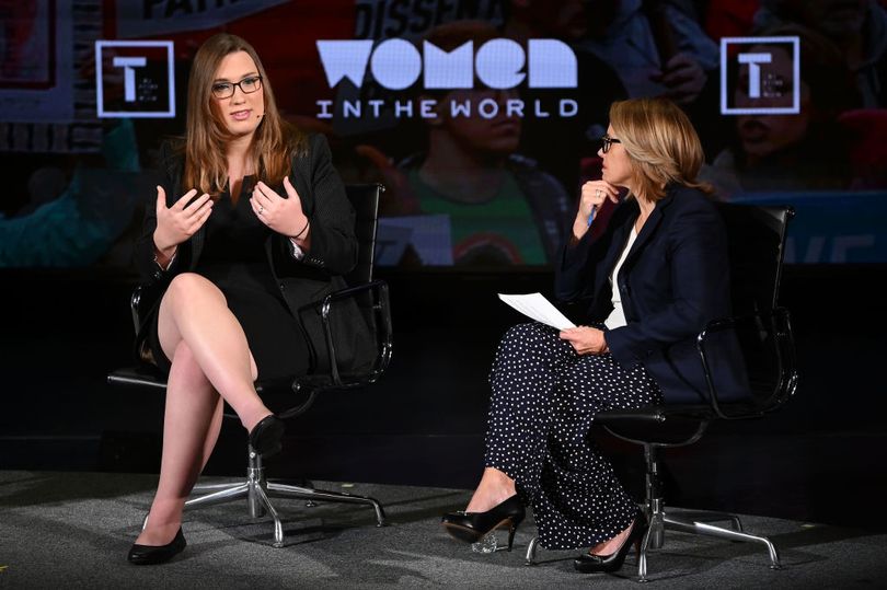 Sarah McBride trong một sự kiện quốc tế - Ảnh: Getty Images