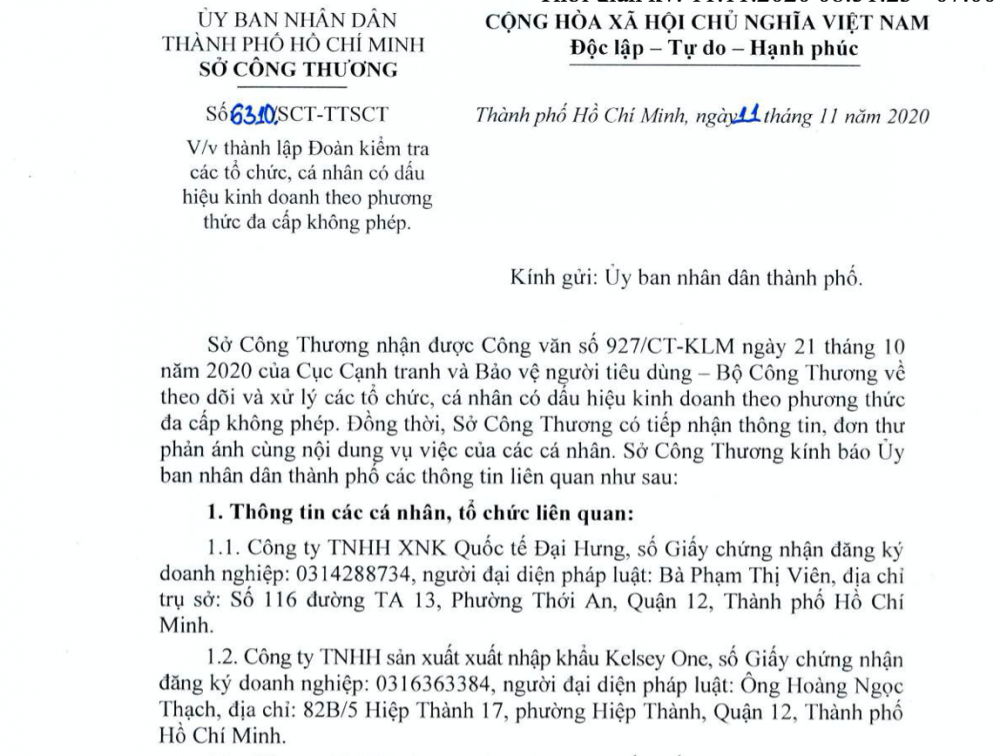 Sở Công Thương TPHCM 