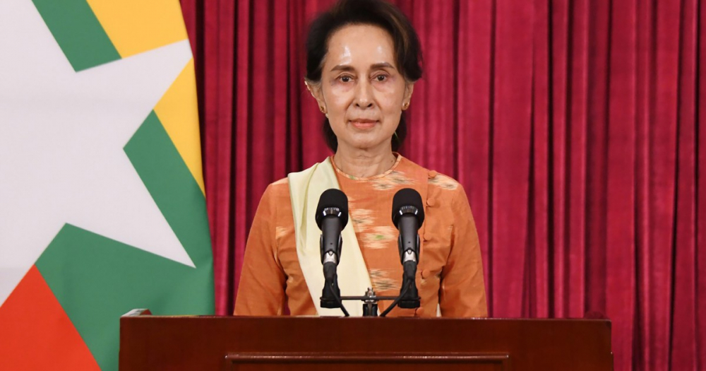 Bà Aung San Suu Kyi và đảng NLD đã giành chiến thắng áp đảo trong cuộc tổng tuyển cử ngày 8/11 - Ảnh: EPA