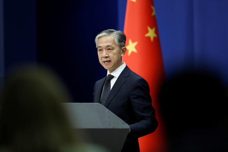  phát ngôn Bộ Ngoại giao Trung Quốc Wang Wenbin phát biểu trong một cuộc họp báo ở Bắc Kinh