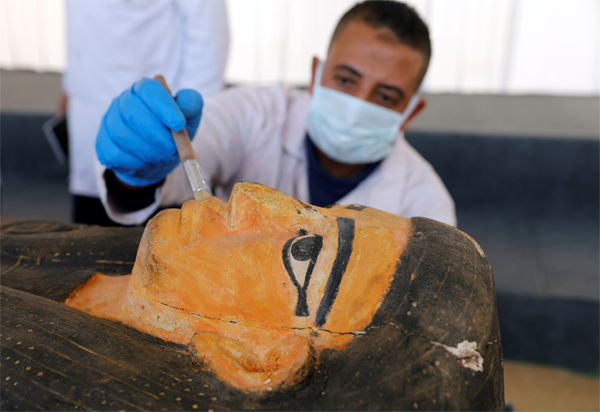 Cơ quan quản lý du lịch Ai Cập hy vọng phát hiện này sẽ giúp góp phần phục hồi ngành du lịch đang trong tình trạng chết lâm sàn vì ảnh hưởng của COVID-19 - Ảnh: Reuters