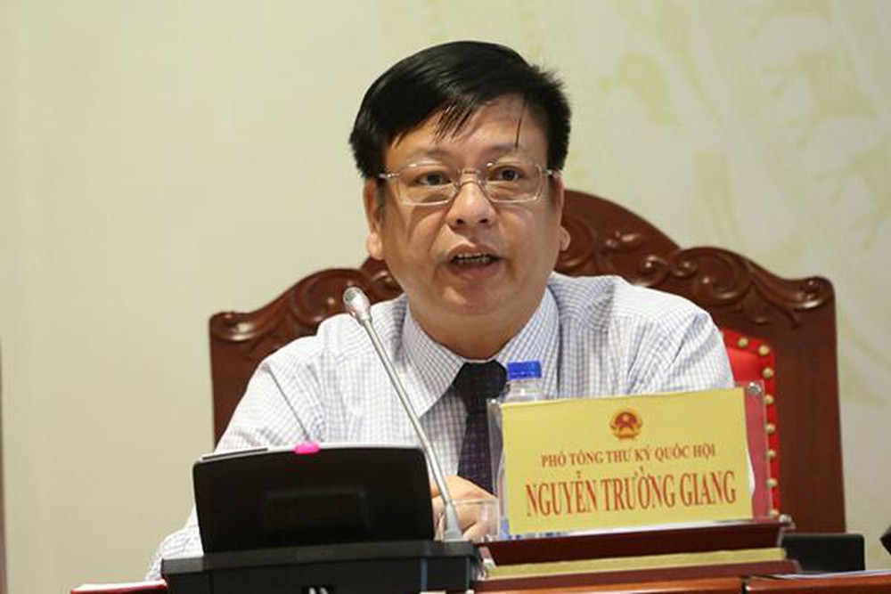 Phó Tổng thư ký Quốc hội Nguyễn Trường Giang bàn về 
