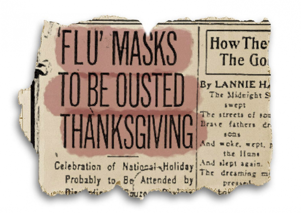 Trang 7 San Francisco Examiner số ra ngày 23/11 có bài: “Những chiếc khẩu trang cúm sẽ bị  vứt bỏ trong Lễ tạ ơn” - Ảnh: USA Today, Influenza Encyclopedia