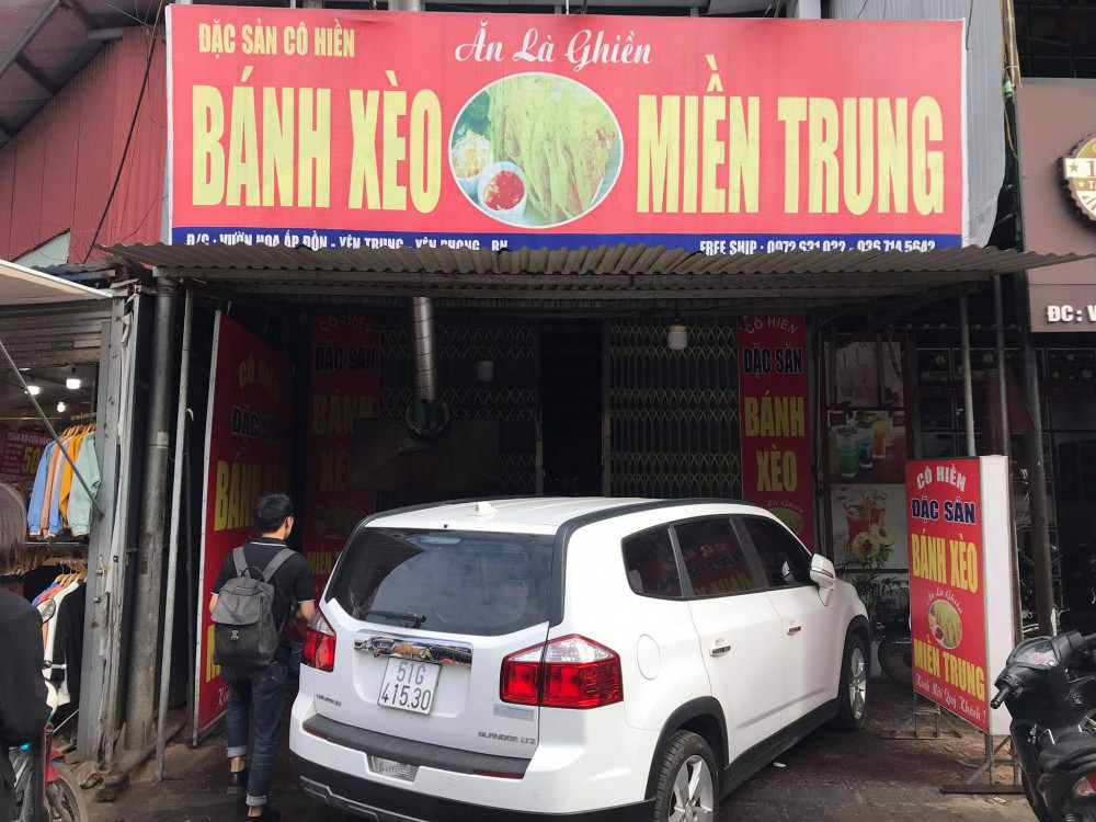 Quán bánh xèo Miền Trung nơi hai nhân viên bị bạo hành hiện đang đóng cửa