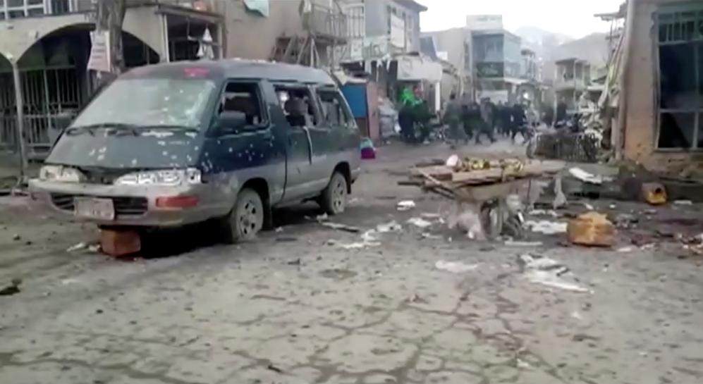 Nổ bom kép ở Afghanistan khiến 59 người thương vong.
