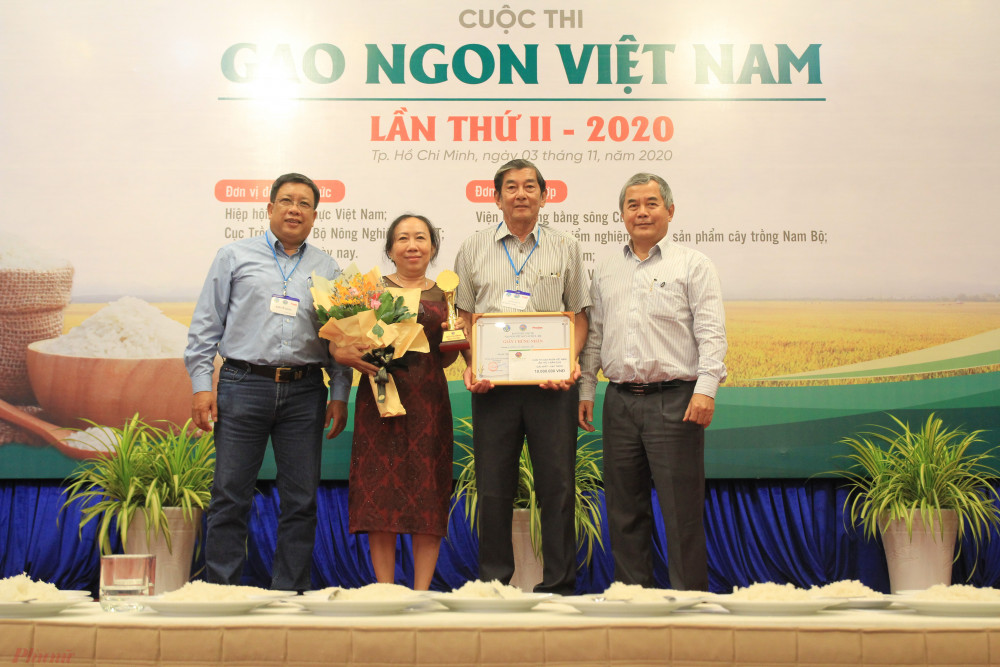 ST25 từng đoạt giải gạo ngon Việt Nam năm 2020 trước khi lên đường dự thi thế giới. Ảnh: Quốc Thái