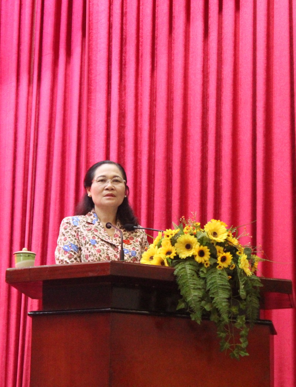Chủ tịch HĐND TPHCM Nguyễn Thị Lệ nhấn mạnh việc thực hiện Chỉ thị 11 về quản lý trật tự đô thị trên địa bàn TPHCM.