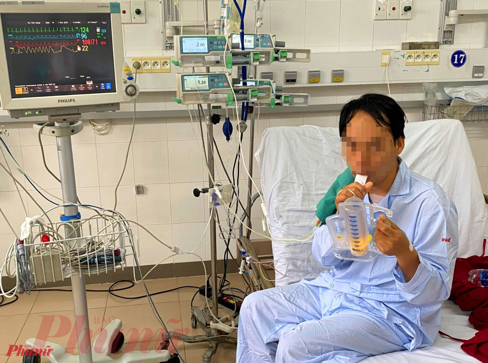 Bệnh nhân Trần Quang H. sau khi ghép tim 3 ngày
