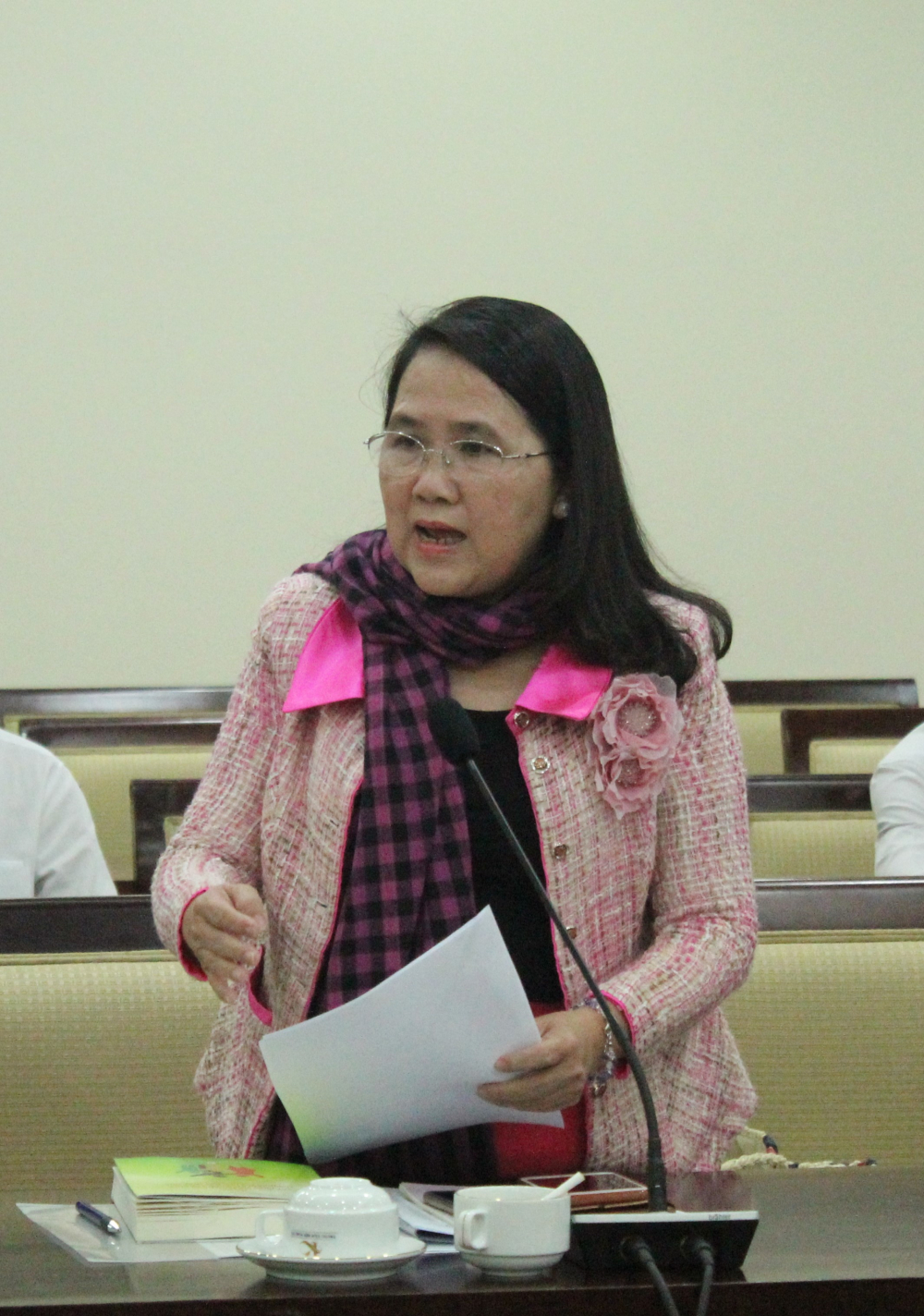 Bà Bùi Thị Ngọc Trang đề cao sự tôn trọng lẫn nhau và lòng chung thủy trong xây dựng gia đình bền vững.