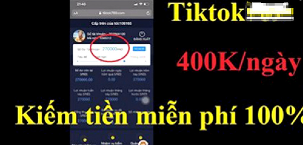 Những lời mời “like” TikTok tưởng chừng như vô thưởng vô phạt nhưng khiến không ít người mất tiền vì tưởng kiếm tiền dễ