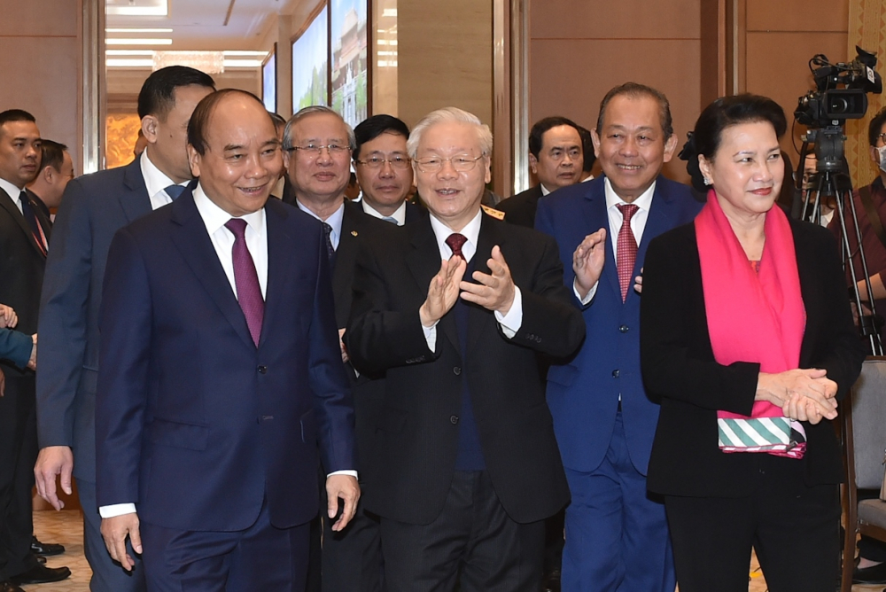 Tổng Bí thư, Chủ tịch nước Nguyễn Phú Trọng dự Hội nghị.