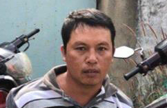 Đối tượng Nguyễn Thái Bình lúc bị bắt