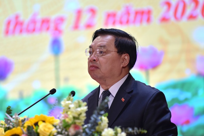 Ông Lê Mạnh Hùng, Phó trưởng Ban Tuyên giáo Trung ương phát biểu tại hội nghị