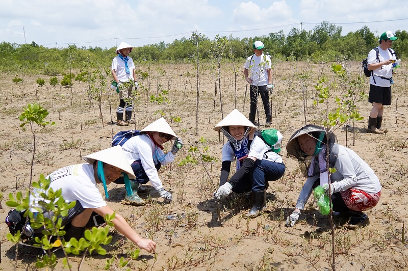 Dù đã được giới thiệu kỹ lưỡng nhưng nhiều người trong đoàn không khỏi ngạc nhiên khi bước xuống giữa dòng nước mát lạnh, trực tiếp cầm dụng cụ, đào đất, đặt cây non xuốn rừng ngập mặt; góp phần phủ xanh Khu Dự trữ sinh quyển Rừng ngập mặn và bảo vệ môi trường. Một du khách trong đoàn nói: “Tôi thấy rằng đây là một việc làm tuyệt vời, đó là vừa du lịch, vừa bảo vệ môi trường. Tôi hy vọng những cây xanh chúng tôi trồng ở đây sẽ sinh sôi, nảy nở, và tôi sẽ trở lại nơi này để được thấy những thành quả lao động hôm nay của mình. Khi về nước, tôi sẽ giới thiệu cho bạn bè, người thân của mình để họ biết và đến với quê hương của các bạn nhiều hơn”.  Hoạt động này, tuy số lượng cây trồng chưa nhiều nhưng cũng đã nhằm góp phần khôi phục hệ sinh thái rừng, phục hồi môi trường thiên nhiên đang bị tàn phá hiện nay, qua đó nâng cao nhận thức về bảo vệ rừng cho mọi người trong công tác bảo tồn đa dạng sinh học, bảo vệ môi trường. Đây là một cách làm khá độc đáo trong chuỗi các hoạt động du lịch sinh thái tại TP.HCM nói riêng và Việt Nam nói chung. Duy trì tốt tour này không chỉ góp phần tạo thêm sản phẩm du lịch cho thành phố và sinh kế cho người dân sở tại mà còn góp phần vào mục tiêu có ý nghĩa lớn hơn là “nới” rộng diện tích rừng, hạn chế gió bão, xói lở từ bờ biển, đặc biệt trong bối cảnh biến đổi khí hậu và nước biển dâng...