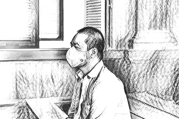 Bị cáo Nguyễn Hữu Phước tại tòa