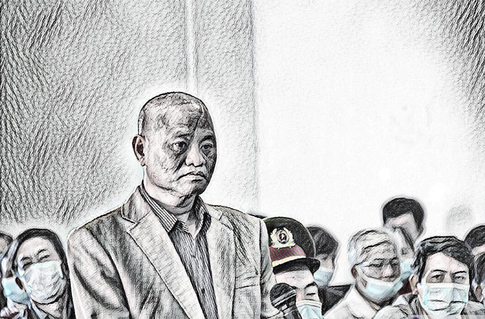 Bị cáo Đỗ Văn Minh tại phiên tòa sáng nay
