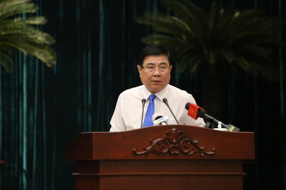 Chủ tịch Nguyễn Thành Phong phát biểu tại hội nghị