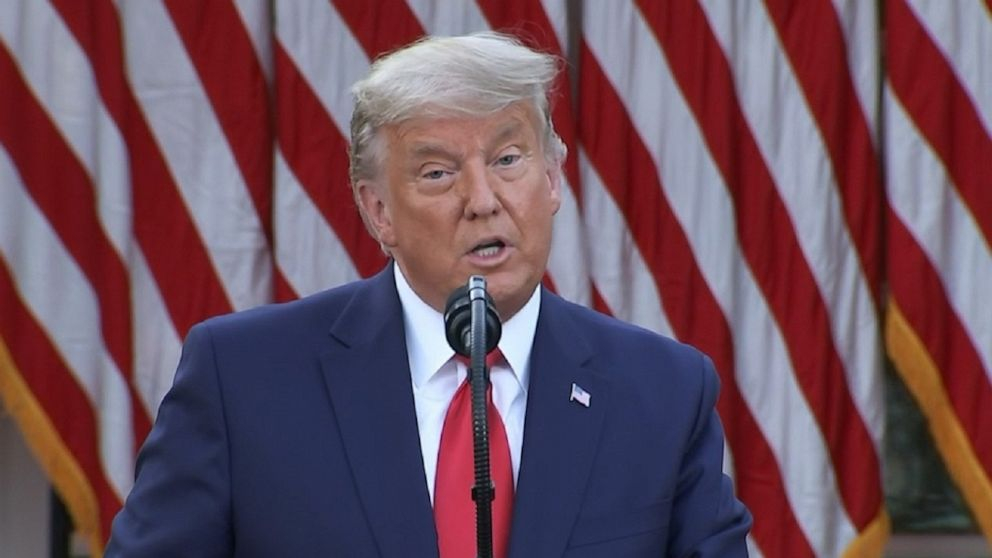 Tổng thống Trump lần đầu tiên phát biểu trước quốc dân sau khi bị luận tội lần thứ hai - Ảnh: ABC News