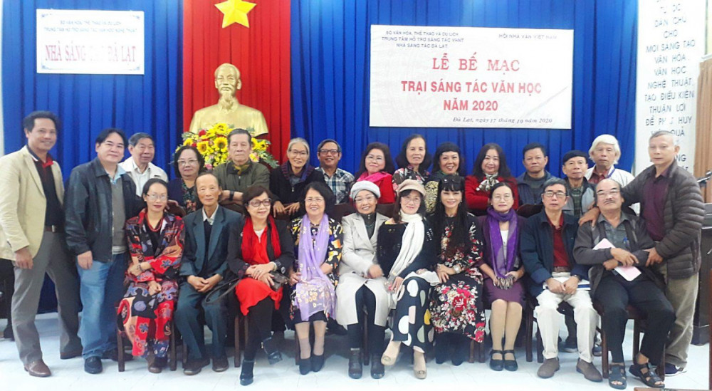 Nhiều trại sáng tác được tổ chức trong nhiệm kỳ 2015-2020. Ảnh: Trại sáng tác ở Đà Lạt trong năm 2020 (vanchuongphuongnam)