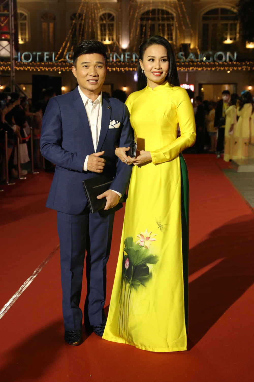 Ca sĩ Cẩm Ly dự sự kiện cùng ca sĩ Quang Linh
