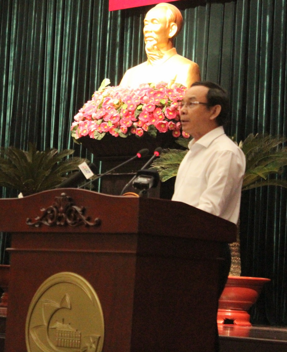Bí thư Thành ủy TPHCM Nguyễn Văn Nên nhấn mạnh vai trò công tác cán bộ.