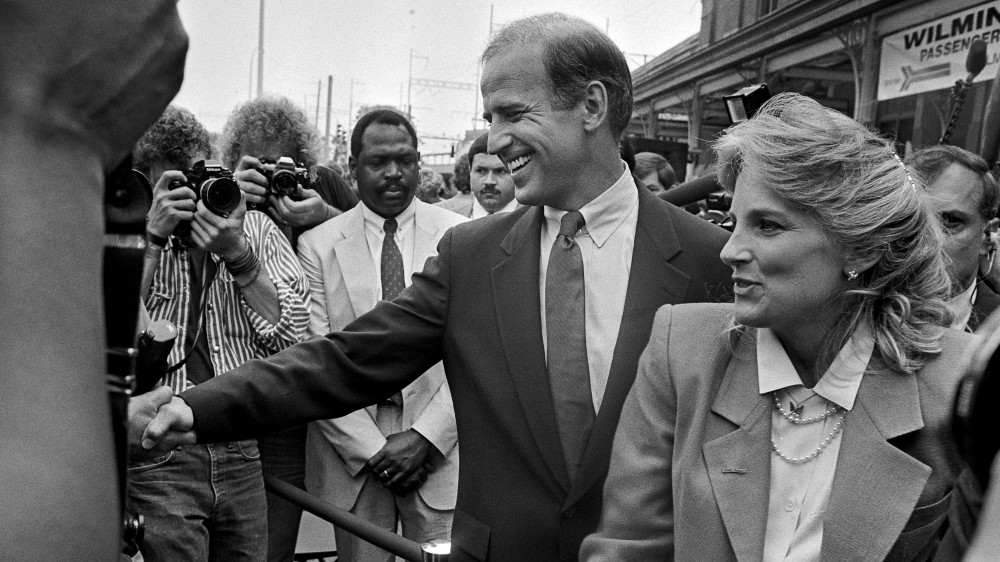 Joe Biden trong lần vận động tranh cử năm 1987