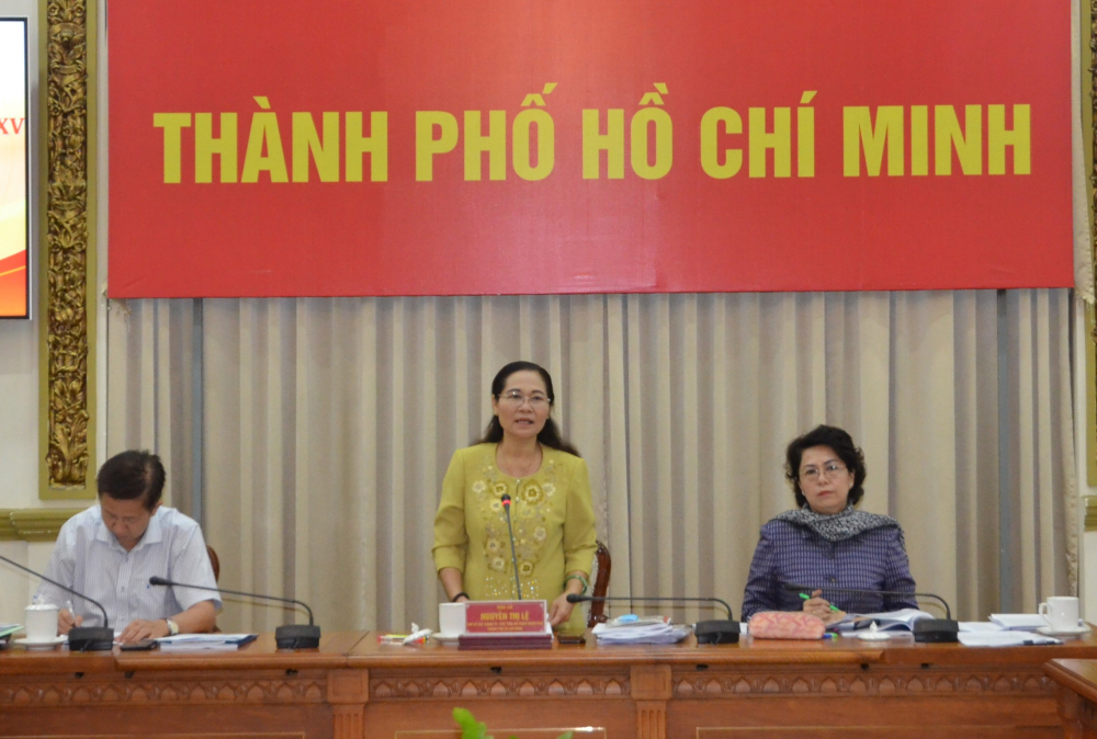 Chủ tịch HĐND TPHCM Nguyễn Thị Lệ chủ trì cuộc họp triển khai công tác bầu cử tại TP.