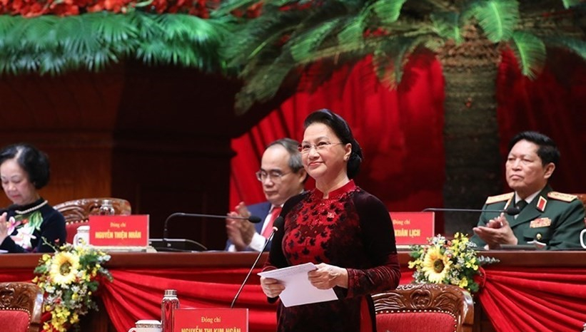 Chủ tịch Quốc Hội Nguyễn Thị Kim Ngân điều hành phiên khai mạc Đại hội