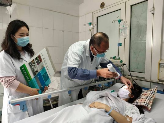 Nữ bệnh nhân hiện vẫn đang được điều trị tại Bệnh viện Hữu nghị Việt Đức