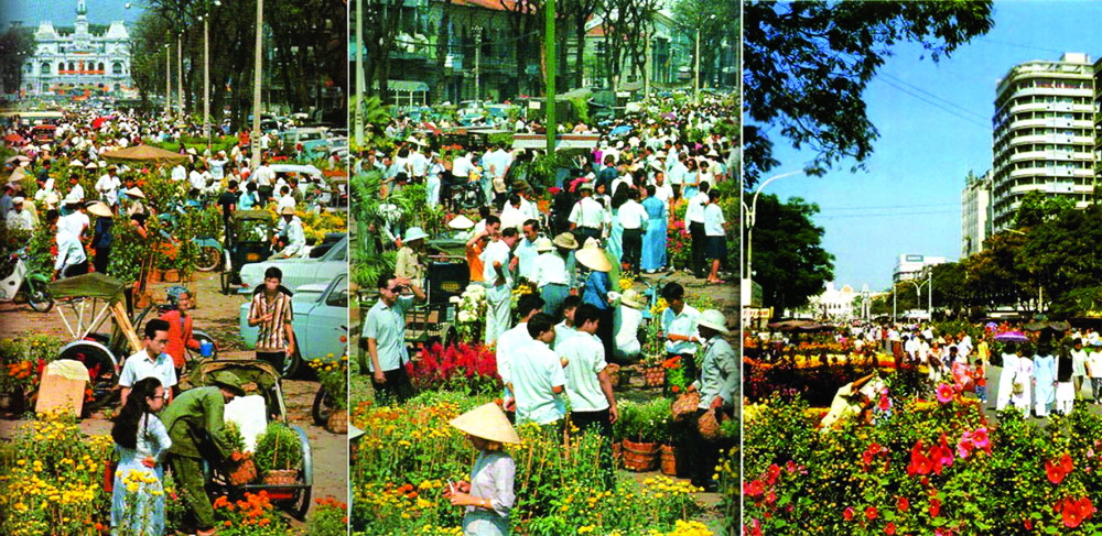 Chợ hoa Nguyễn Huệ ngày tết của một thời đã xa - ảnh: internet