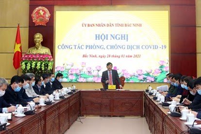 Cuộc họp của Ban chỉ đạo phòng, chống dịch COVID-19 Bắc Ninh.