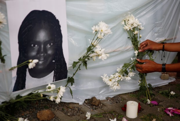 Bé gái Maira Alejandra Orobio, bị giết vào ngày 11 tháng 1 ở Guapi. Ảnh: Ernesto Guzmán Jr / EPA