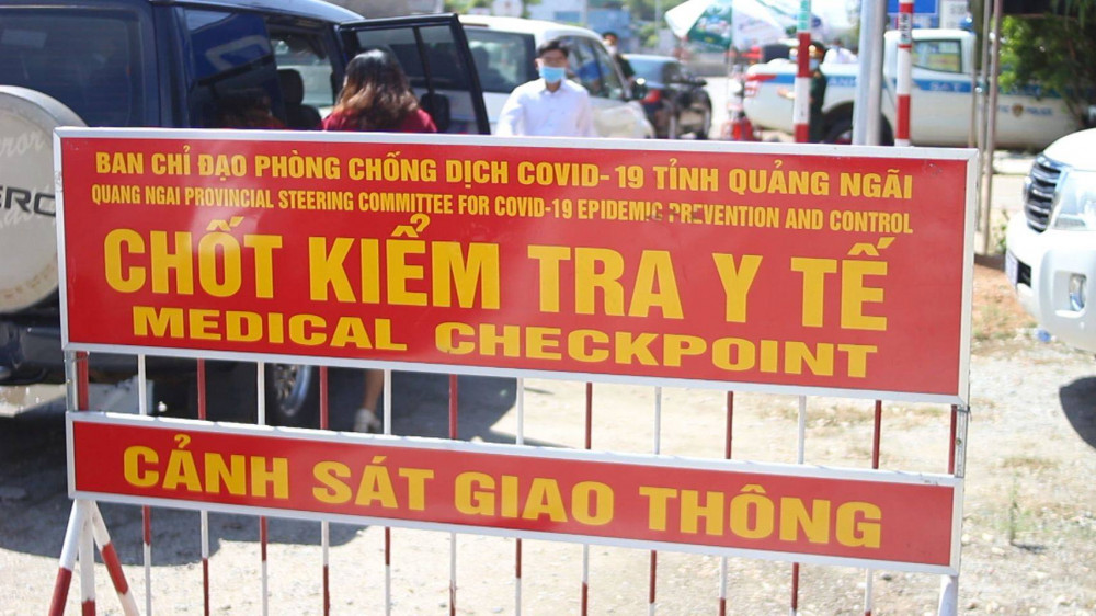 Ngày 29/1, tỉnh Quảng Ngãi quyết định kích hoạt 20 chốt kiểm tra y tế tại các cửa ngõ ra vào của tỉnh 