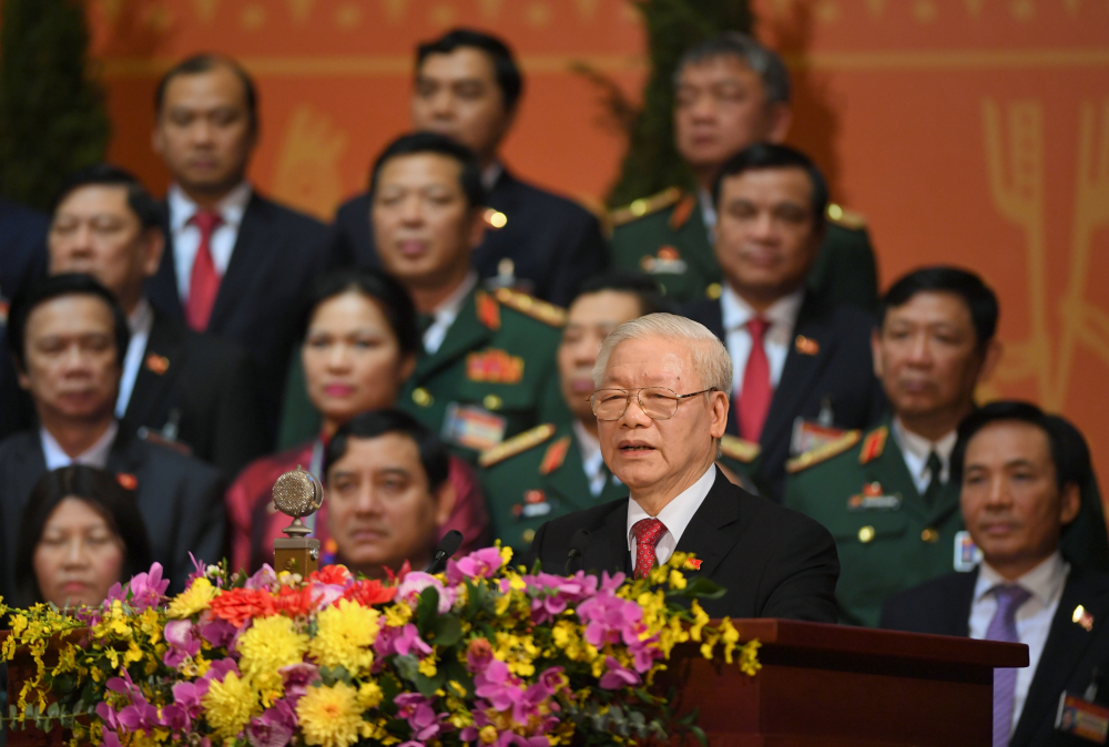 Tổng Bí Thư, Chủ tịch Nước Nguyễn Phú Trọng phát biểu tại phiên bế mạc.