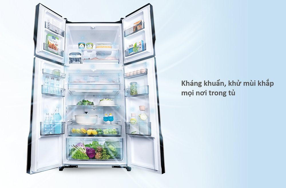 Bộ lọc tinh thể bạc Ag Clean trong tủ lạnh Panasonic giúp kháng khuẩn đến 99,9%