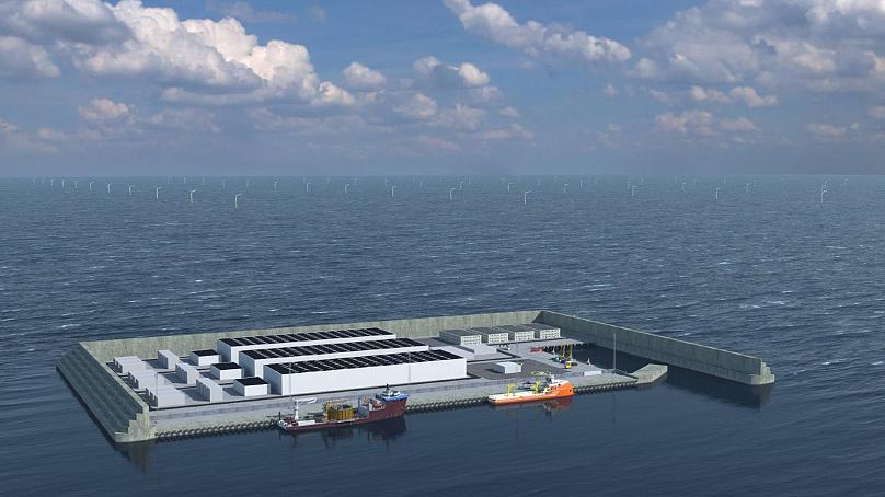Mô hình hòn đảo năng lượng sạch đầu tiên trên thế giới sẽ được Đan Mạch xây dựng - Ảnh: The Danish Energy Agenc