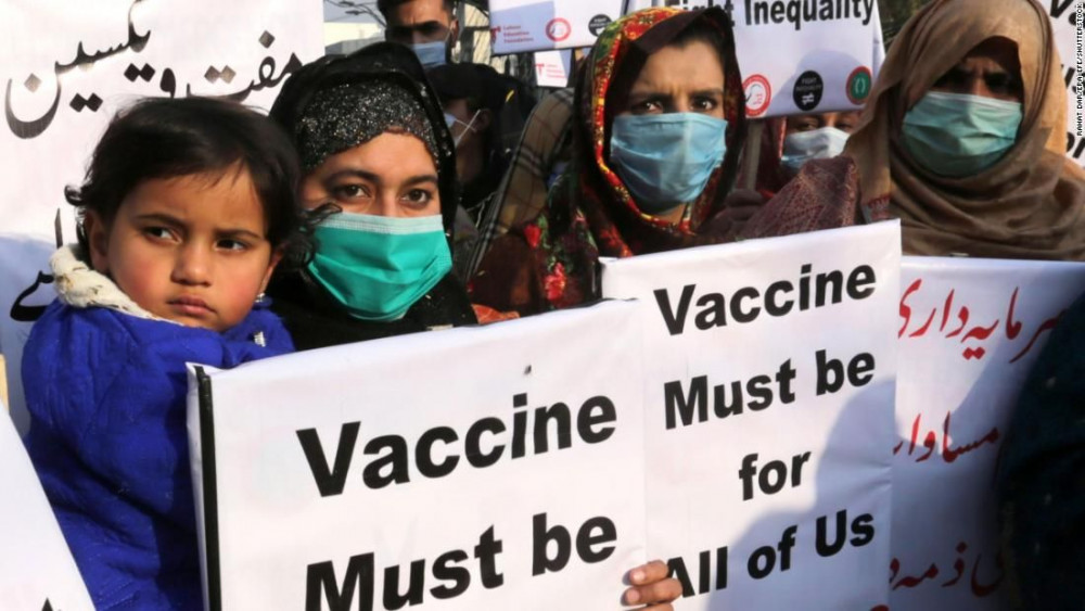 Các nước nghèo chưa được tiếp cận nguồn cung vắc-xin COVID-19.