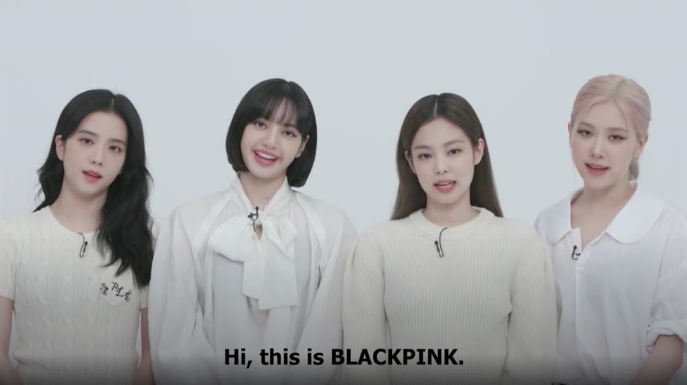 Blackpink kêu gọi mọi người hành động chống biến đổi khí hậu trong một video đăng trên kênh YouTube.