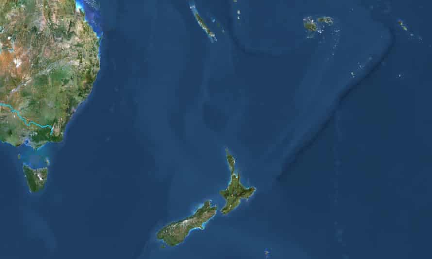 Khu vực Nam Thái Bình Dương nhìn từ bản đồ vệ tinh - Ảnh: Getty Images