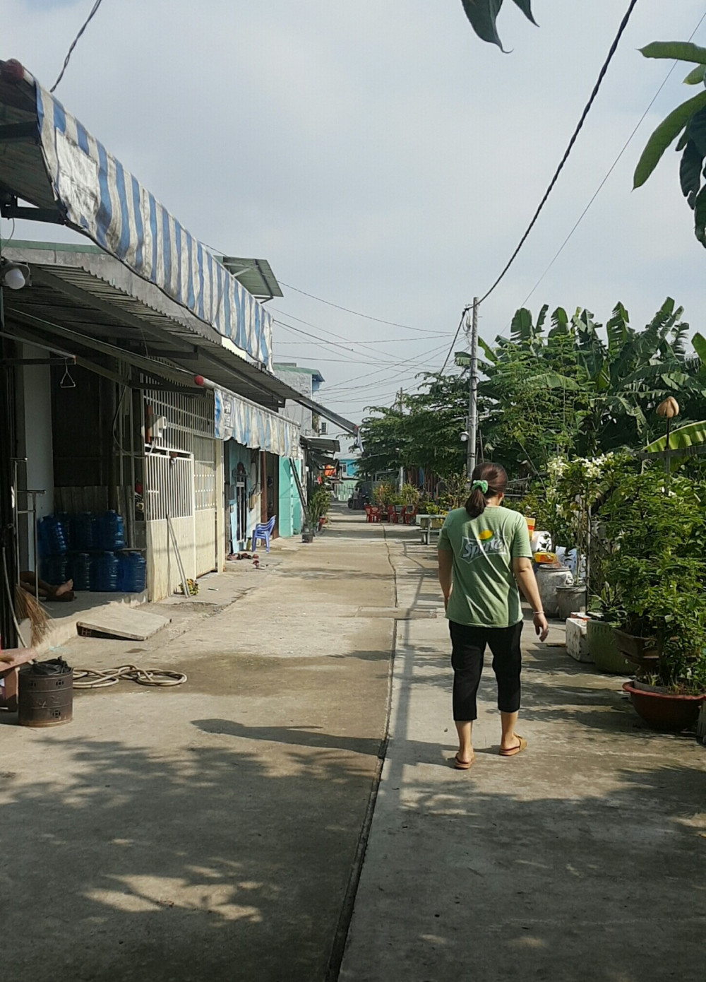 Không khí khá yên ắng ở hẻm 60 Nguyễn Văn Cư sau khi bị phong tỏa do dịch bệnh - Ảnh nhân vật cung cấp