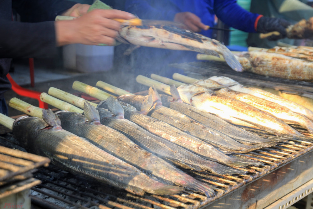 Theo anh Trung, để chuẩn bị nguồn hàng cá lóc bán cho vía Thần Tài anh đã phải đặt hàng cá từ chợ đầu mối Bình Điền từ 3 tháng trước, số lượng năm nay cung tương đương năm ngoái là gần 3.500 con cá lóc.